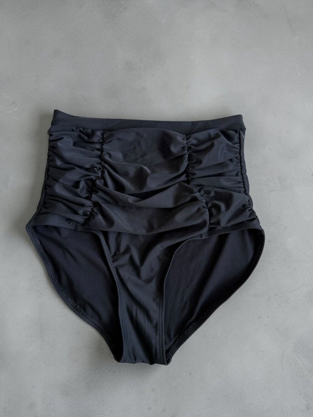 SHAPERMINT Black High Waisted Control Bikini Swim Bottom Sz M NEW NWT